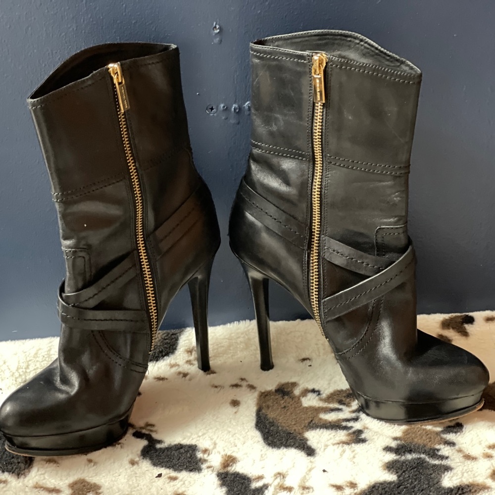 MICHAEL Michael Kors black heeled boots - Picture 3 of 5